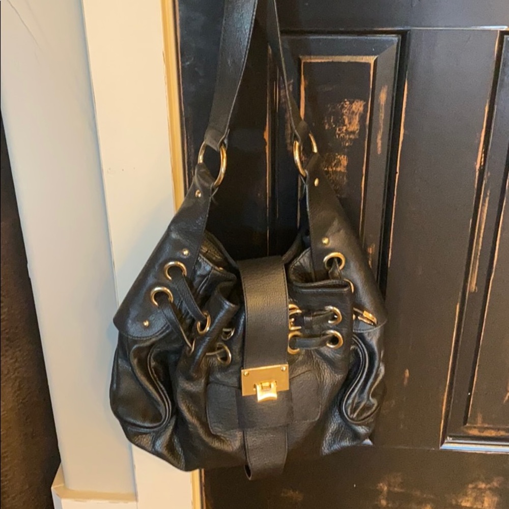 Black leather Bravo bag